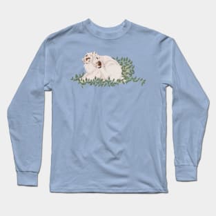 clumber spaniel design art plants sticker tshirt dog Long Sleeve T-Shirt